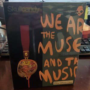 WOMENS Skullcandy 'Knockout' Headphones Floral/Rose Gold